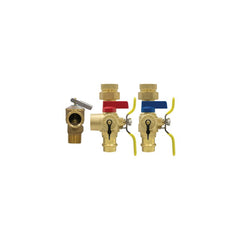 Webstone H-84443WPR-LF Tankless Valve Kit E2 with Pressure Relief Valve Lead Free 3/4 Inch FIP Union x Press High-Flow Hose Drain/Adjustable Packing Gland