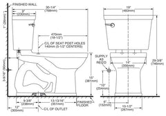 American Standard 211CA104.020 Champion Pro (Combo) Elongated 1.28 gpf Toilet Less Seat