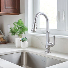 American Standard 4279.300.013 Delancey Single Handle Pull Down Kitchen Faucet 1.5 GPM