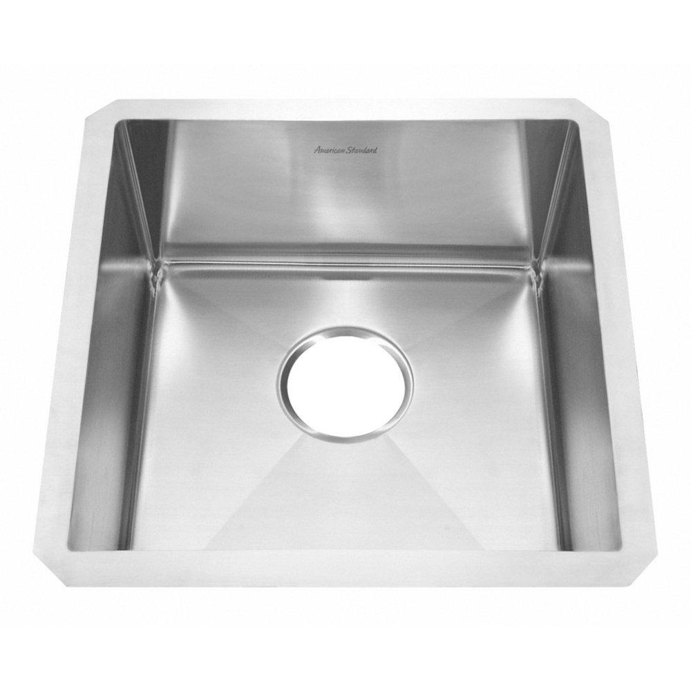 American Standard 18SB.8171700.075 Pekoe 17 x 17 Stainless Steel Undermount Single Bowl Kitchen Sink