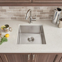 American Standard 18SB.8171700.075 Pekoe 17 x 17 Stainless Steel Undermount Single Bowl Kitchen Sink