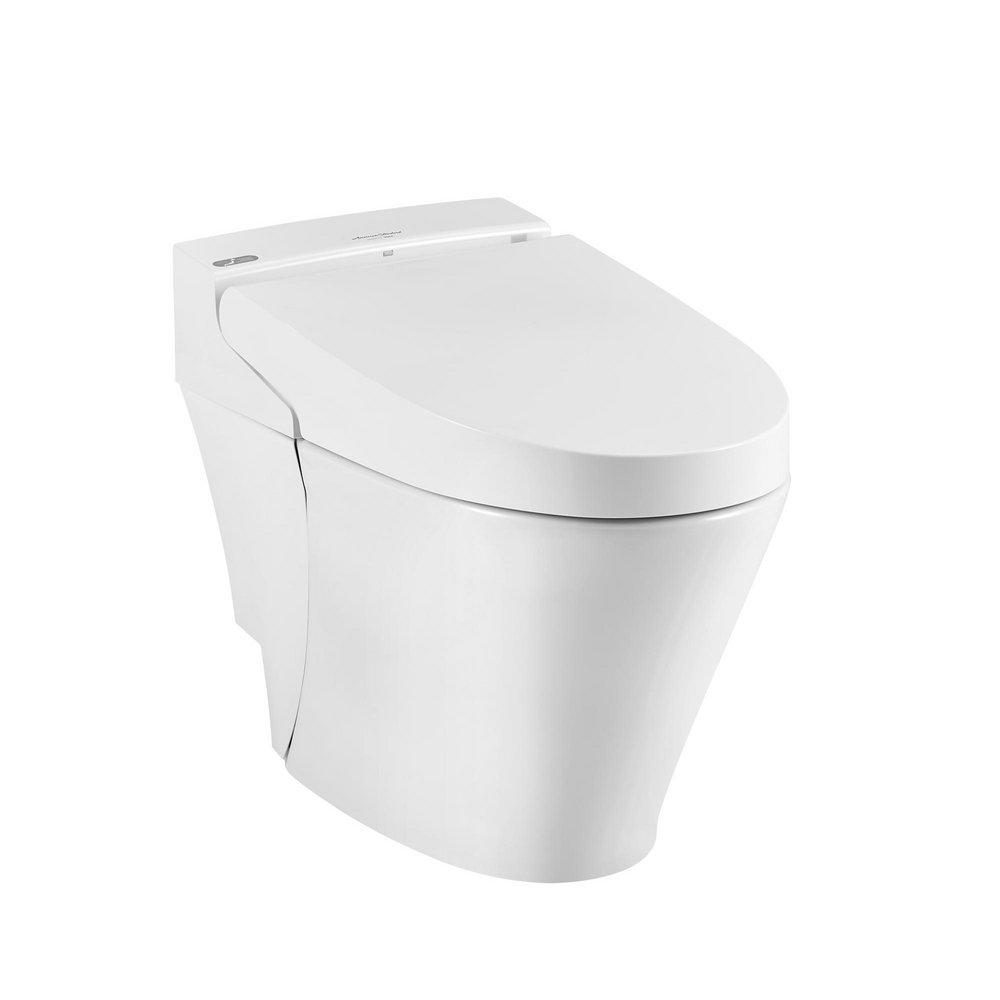 American Standard 297AA204-291 Advanced Clean 100 SpaLet 0.92 gpf/1.32 gpf Elongated Dual Flush One Piece Toilet in Alabaster White