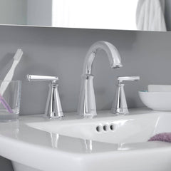 American Standard 7018801.002 Edgemere Two Handle Widespread Bathroom Sink Faucet in Polished Chrome