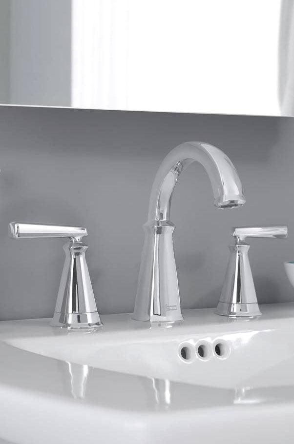 American Standard 7018801.002 Edgemere Two Handle Widespread Bathroom Sink Faucet in Polished Chrome