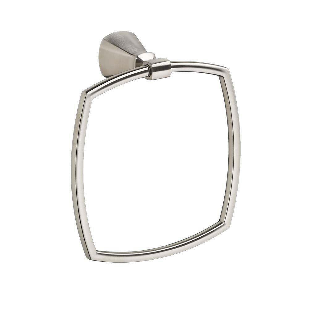 American Standard 7018190.295 Edgemere Towel Ring in Brushed Nickel