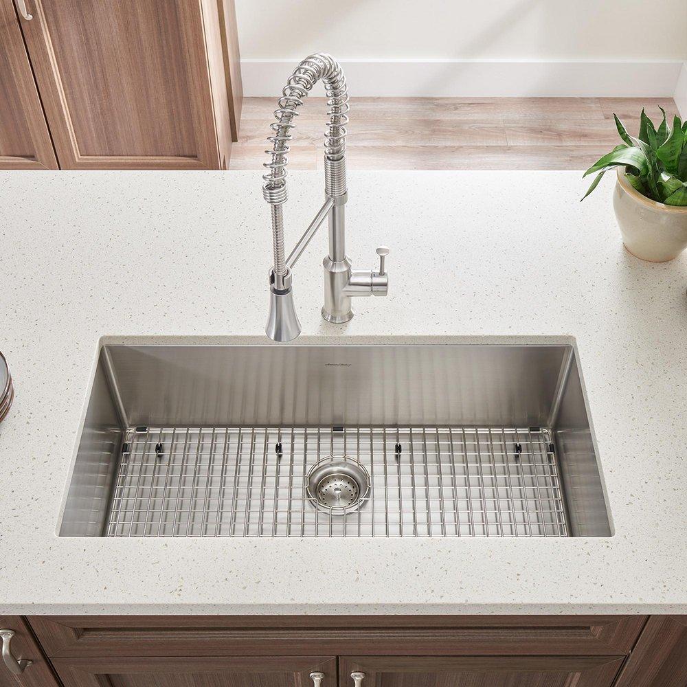 American Standard 18SB.10351800.075 Pekoe 35 x 18 Stainless Steel Undermount Kitchen Sink