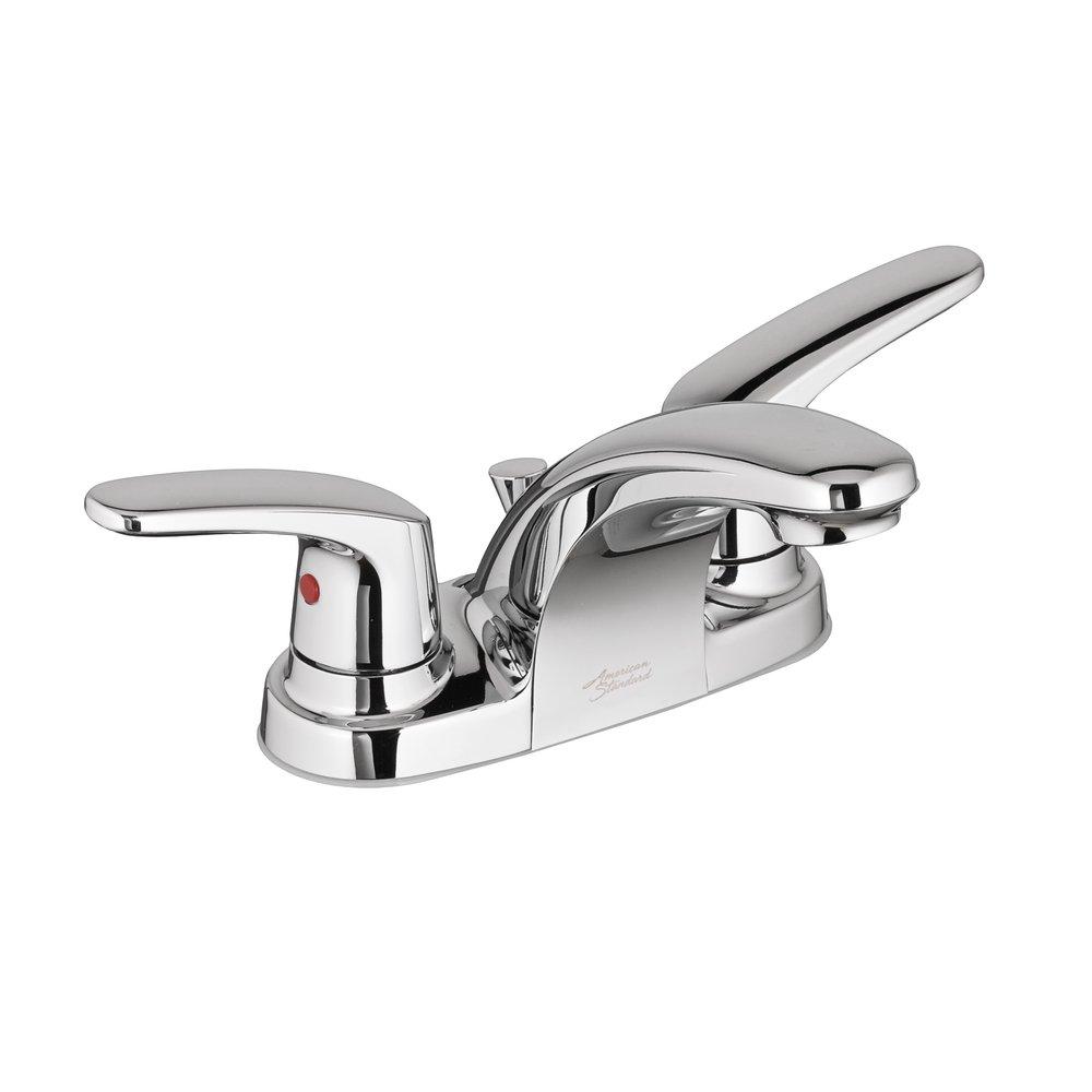 American Standard 7075200.002 Colony Pro Two Handle Centerset Bathroom Sink Faucet in Polished Chrome