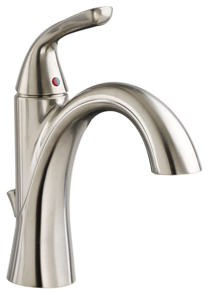 American Standard 7186101.295 Fluent® Single Hole Single-Handle Bathroom Faucet 1.2 gpm/4.5 L/min With Lever Handle in Brushed Nickel