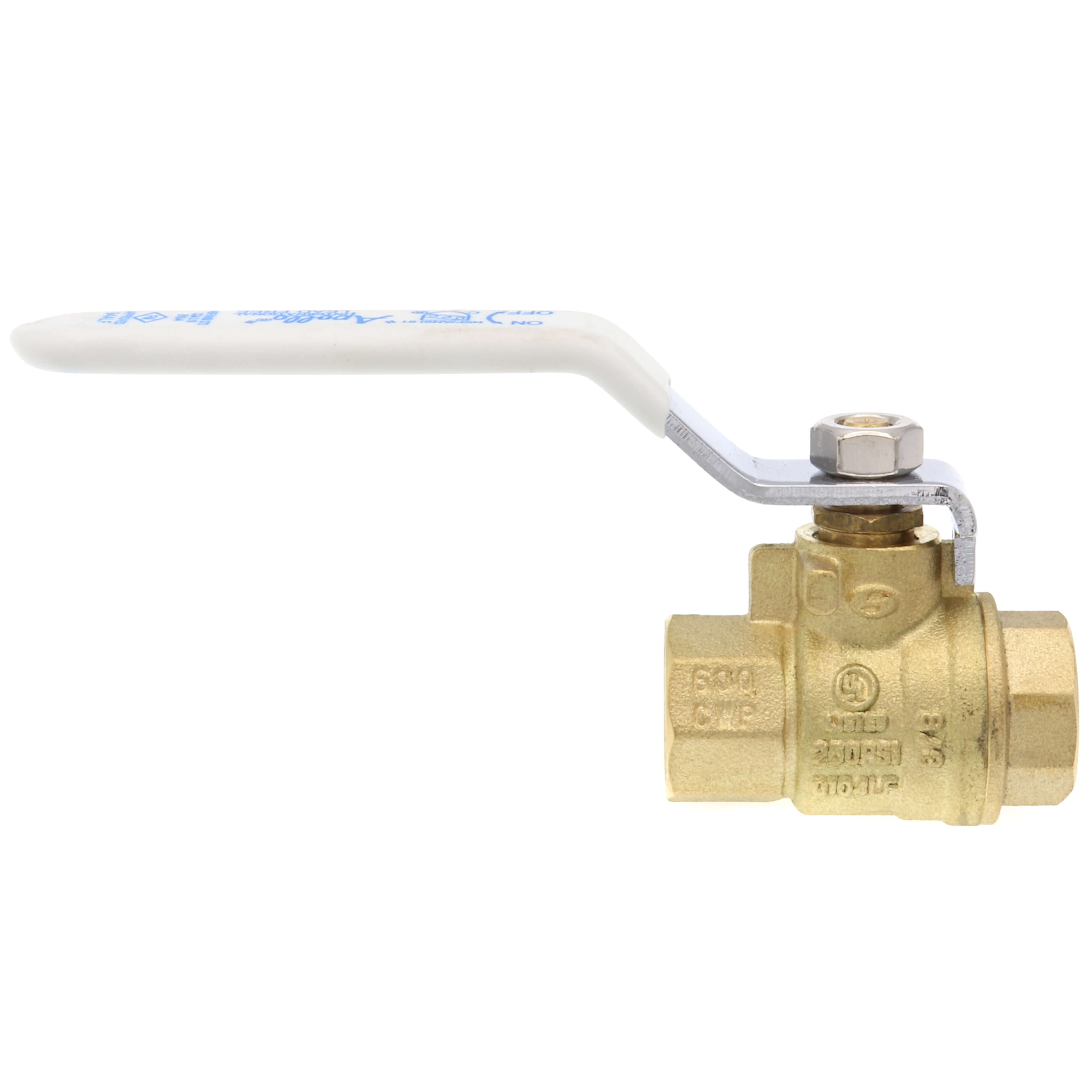 Apollo Valves 94ALF10201A 94ALF-A Series 3/8 in. Brass Full Port NPT 600# Ball Valve