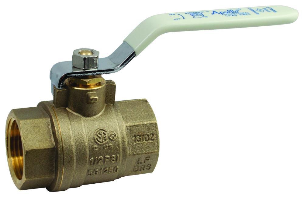 Apollo Valves 94ALF10301A 1/2 in. Brass Full Port NPT 600# Ball Valve