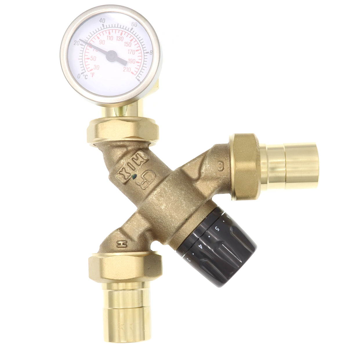 Caleffi 520519AC AngleMix 3-Way Mixing Valve 3/4