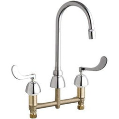 Chicago Faucet 786-E29CP Kitchen Faucet 8 Inch 2 Wrist Blade ADA Polished Chrome