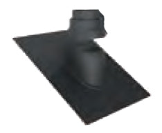 DuraVent 2PPS-F12 2 x 4 Adjustable Black Roof Flashing 5/12 - 12/12 Pitch