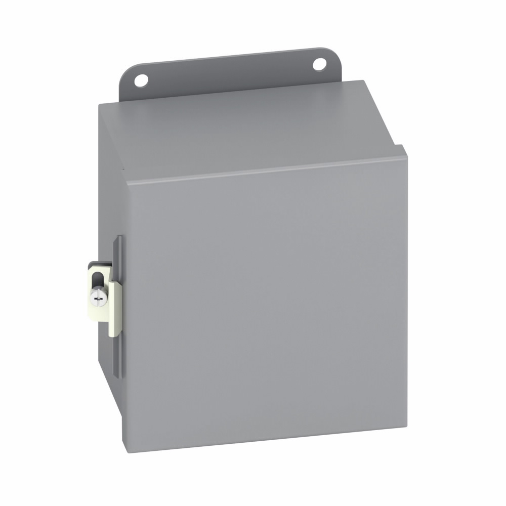 B-Line 12126-12CHC JIC Panel Enclosure, 12 x 10 x 6 NEMA 12, Hinged cover, 12CHC enclosure