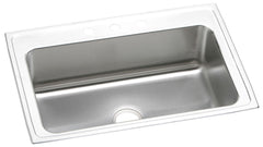 Elkay DLRS3322101 Lustertone Classic Stainless Steel 33 x 22 x 10-1/8 Single Bowl Drop-in Sink