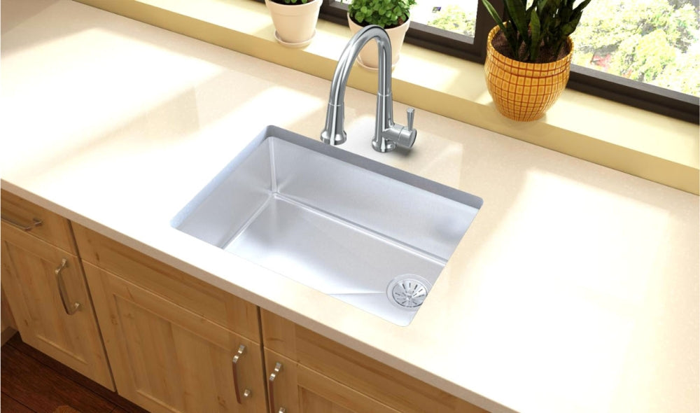 Elkay ECTRU24179RT Crosstown 18 Gauge Stainless Steel 25-1/2 x 18-1/2 x 9 Single Bowl Undermount Sink