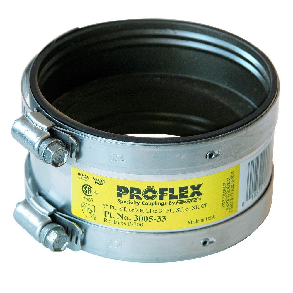 Fernco 3005-33 PROFLEX 3 in. Clamp Cast Iron Coupling