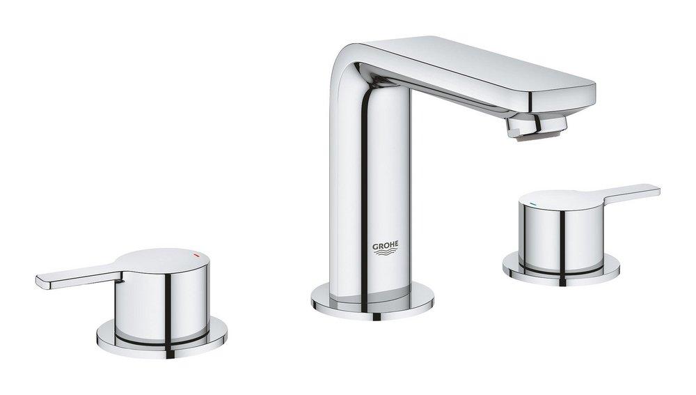 GROHE 2057800A Lineare Two Handle Widespread Bathroom Sink Faucet in StarLight Chrome