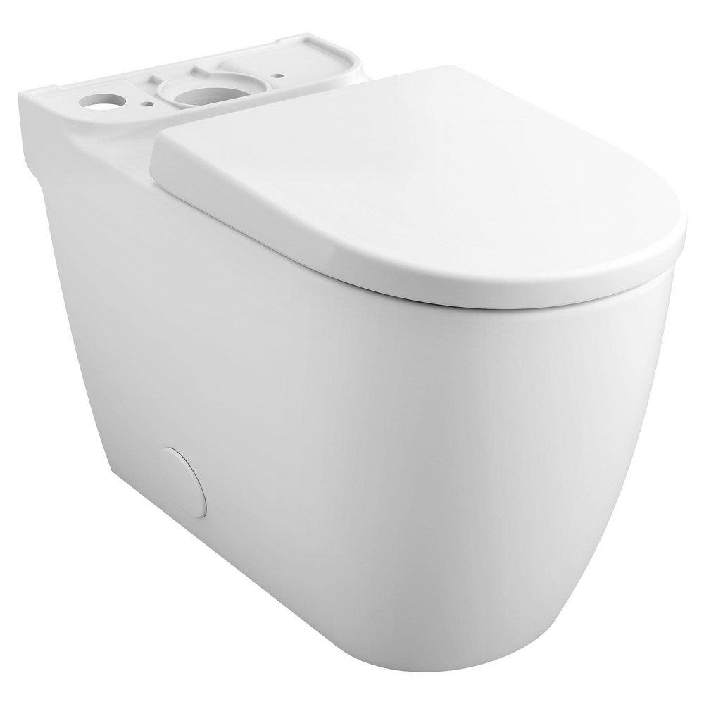 GROHE 39677000 Essence Right Height Elongated Toilet Bowl with Seat in Alpine White