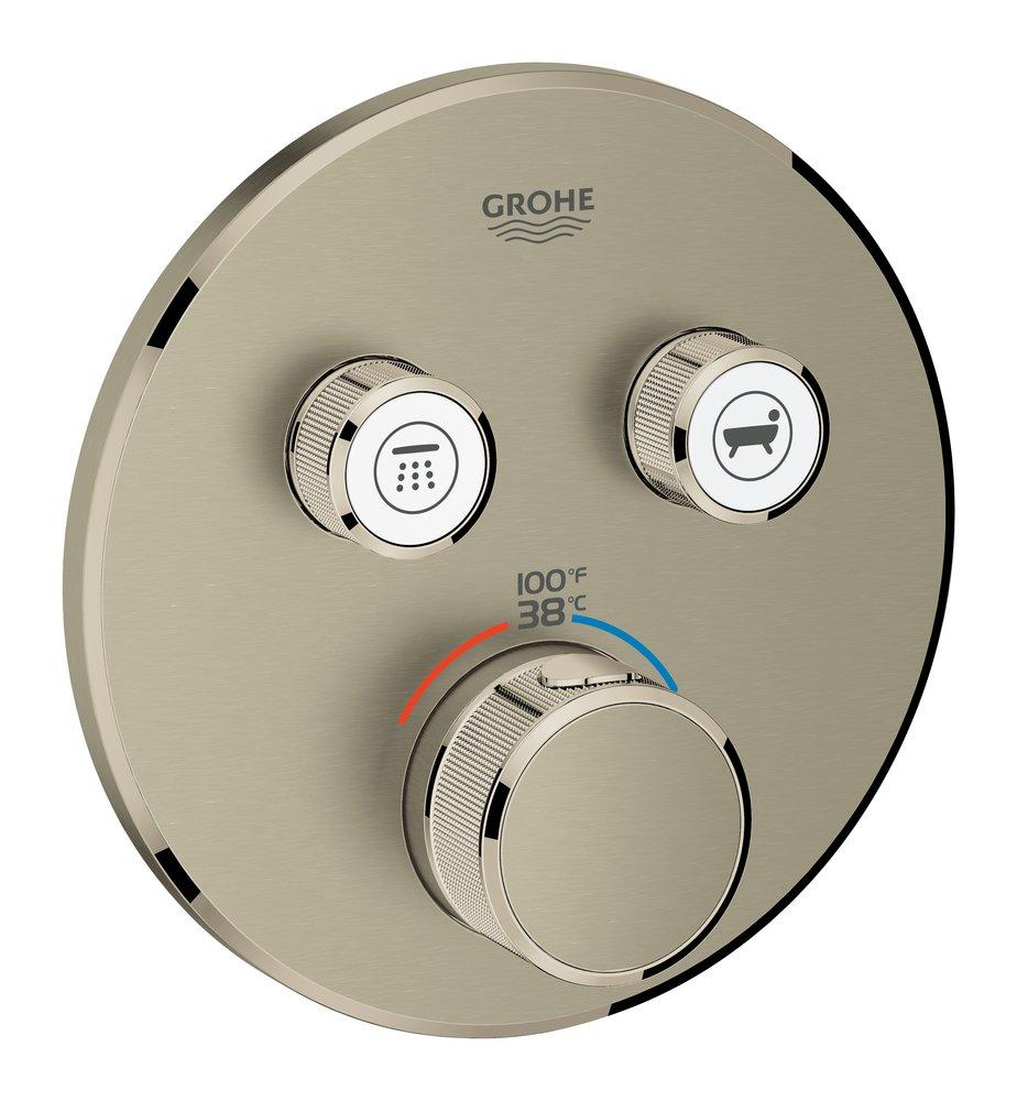 GROHE 29137EN0 Grohtherm SmartControl Dual Function Thermostatic Trim Module Brushed Nickel