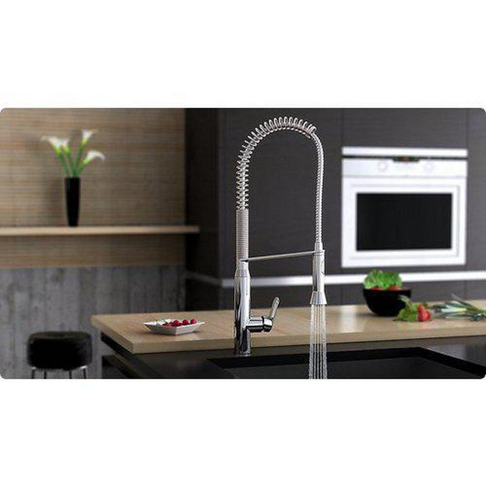 Grohe 32951DC0 K7 Single Handle Pull Out Kitchen Faucet 1.75 GPM in Grohe Supersteel