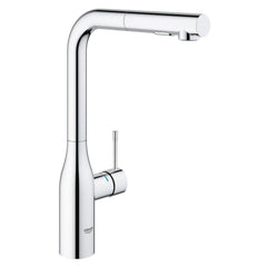 GROHE 30271000 Essence Single Handle Pull Down Kitchen Faucet in StarLight Chrome