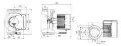 Grundfos 98126844 MAGNA3 5/6 HP 208/230V Cast Iron Circulator Pump