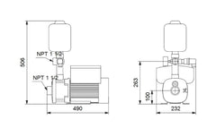 Grundfos 98548118 CMBE 10-54 200-240V Single Phase Booster Pump