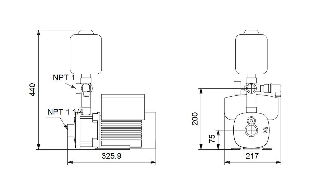 Grundfos 98548115 CMBE 5-31 200-240V Single Phase Booster Pump