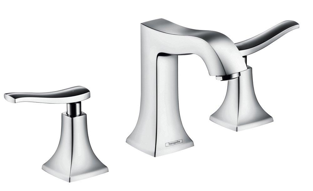 Hansgrohe 31073001 Metris C Two Handle Widespread Bathroom Sink Faucet in Polished Chrome