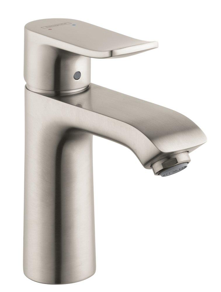 Hansgrohe 31080821 Metris Single Handle Monoblock Bathroom Sink Faucet in Brushed Nickel