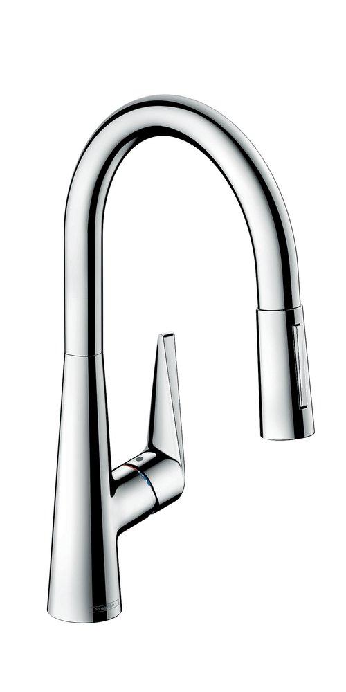 Hansgrohe 72813001 Talis S HighArc Kitchen Faucet, 2-Spray Pull-Down, 1.75 GPM