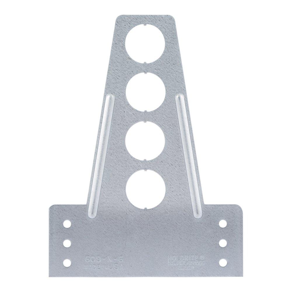 Holdrite 609-N-6 LockRite 6-3/4 x 1/2 - 3/4 x 5 x 7 in. 25 lb. Steel Bracket