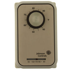 Johnson Controls T26T-3C Thermostat Heavy Duty Line Voltage SPDT 120/208/240/24 Volt 40-90 Degrees Fahrenheit