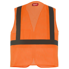 Milwaukee Tool 48-73-2246 Class 2 High Visibility Orange Mesh One Pocket Safety Vest - L/XL