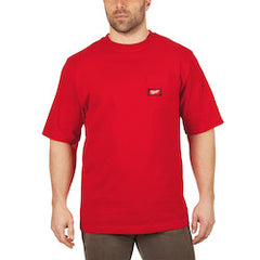 Milwaukee 601R-3X Heavy Duty Pocket T-Shirt - Short Sleeve - Red 3X