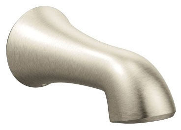 Moen 195386BN Wynford Non-Diverter Tub Spout 1/2 Inch Slip Fit Connection Brushed Nickel