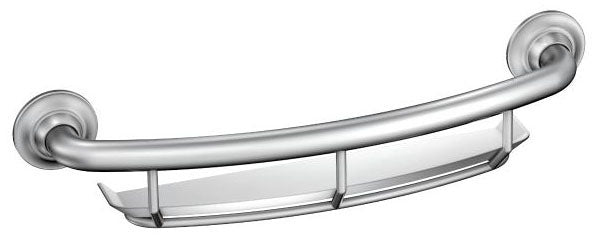 Moen LR2356DCH Grab Bar 16 Inch with Integrated Shelf