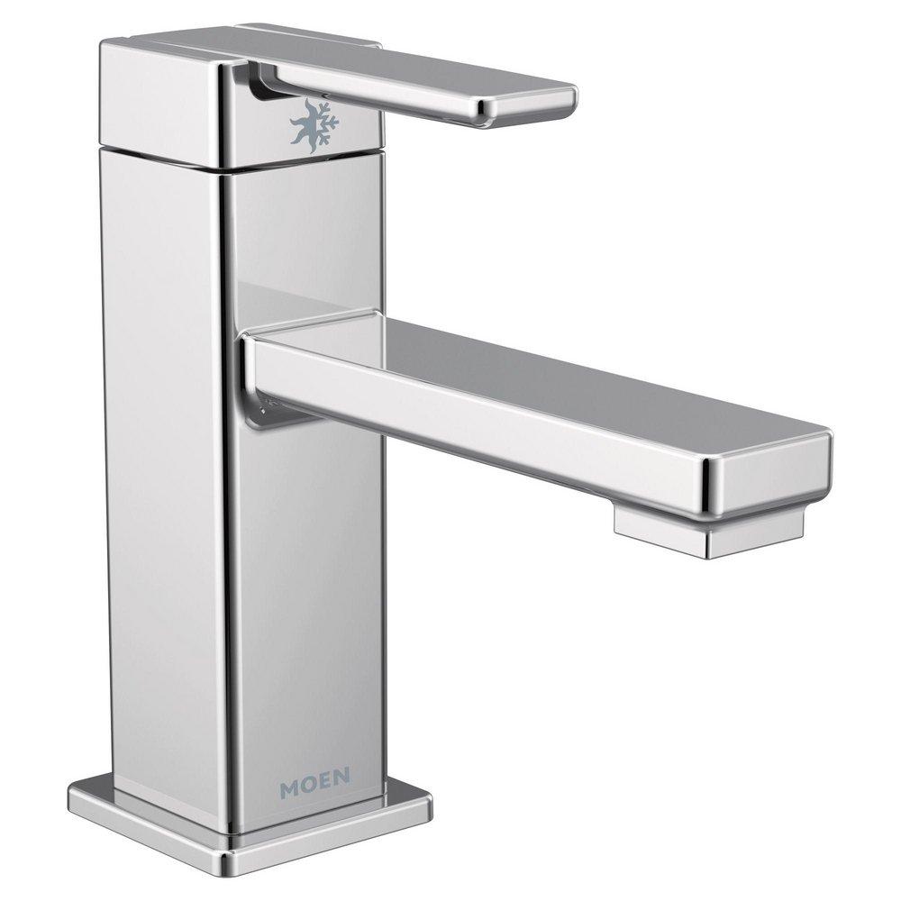 Moen S6710 90 Degree Single Handle Monoblock Bathroom Sink Faucet in Chrome