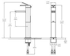 Moen S6711 Chrome One-Handle Vessel Bathroom Faucet