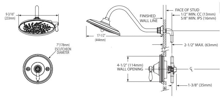 Moen TS32102ORB Weymouth Posi-Temp Shower Only