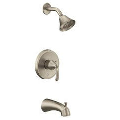 Moen UT2743EPBN Glyde M-CORE 2-Series Eco Performance 1-Handle Tub and Shower Trim Kit in Brushed Nickel (Valve Sold Separately)