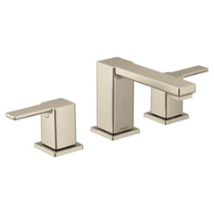 Moen TS6721BN 90 Degree Two Handle Widespread Bathroom Sink Faucet in Brushed Nickel