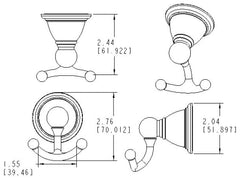 Moen YB2203ORB Moen Brantford Double Robe Hook Oil Rubbed Bronze