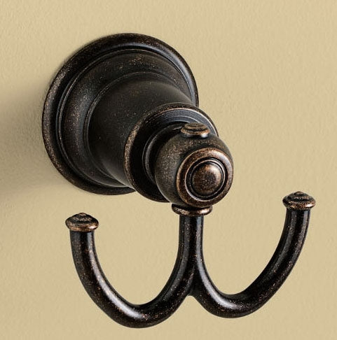 Moen YB5403ORB Kingsley Double Robe Hook Oil Rubbed Bronze