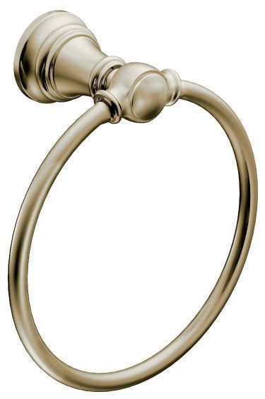 Moen YB8486NL Weymouth Towel Ring in Polished Nickel