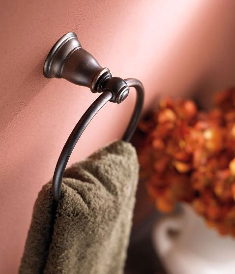 Moen YB5486ORB Kingsley Towel Ring in Oil Rubbed Bronze