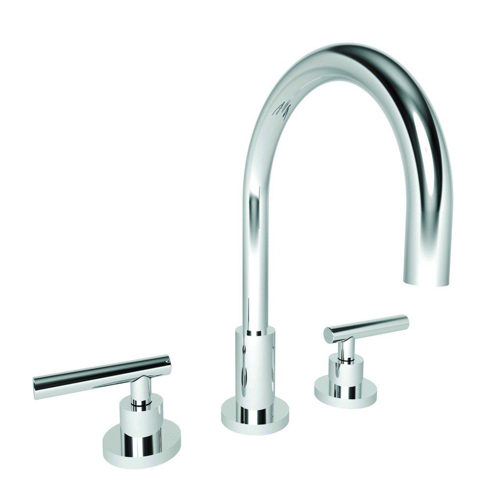 Newport Brass 990L/26 East Linear Two Handle Widespread Bathroom Sink Faucet in Polished Chrome