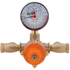 Powers ES150-11 Tempering Valve THEM Mixing 1/2 Bronze Emergency with Gauge