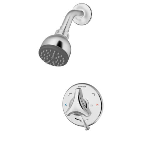 Symmons S-9601-P Origins Shower System w/ Secondary Integral Volume Control, Tri-Star Handle